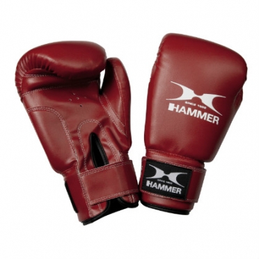 Hammer boks handschoen PU FIT rood